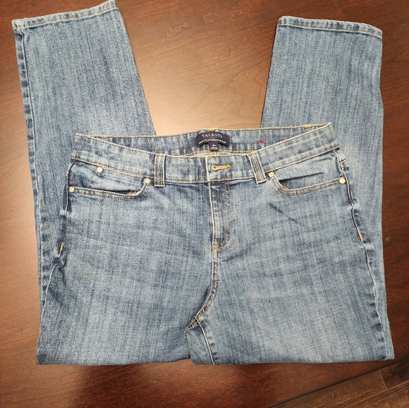 Talbots Simply Flattering Five Pocket Straight Jeans Sz 12P - Picture 1 of 4